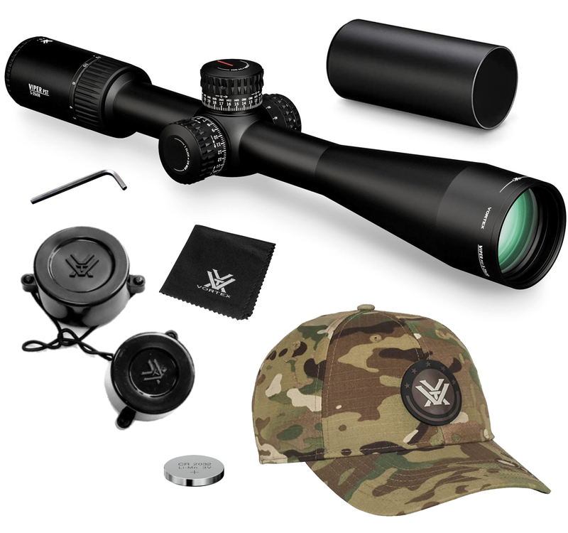 Vortex Optics Viper PST Gen II 5-25x50 FFP Riflescope EBR-7C with Rings