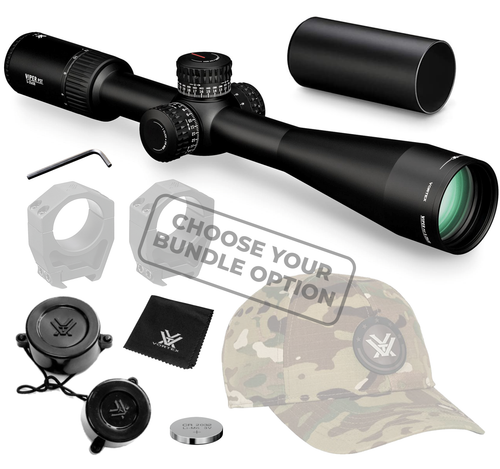 Vortex Optics Viper PST Gen II 5-25x50 FFP Riflescope EBR-7C with Rings
