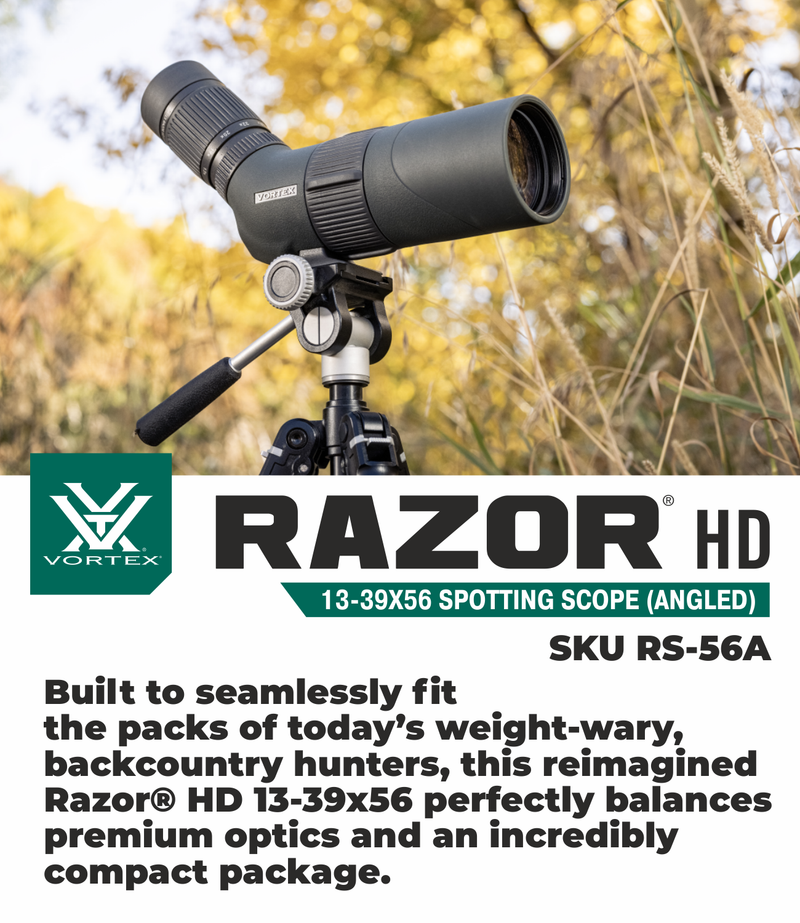 Vortex Optics Razor HD 13-39x56 Spotting Scope Angled RS-56A with Bundle