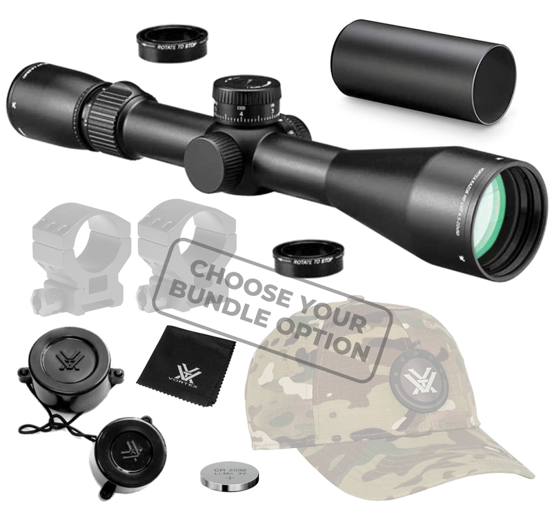 Vortex Optics Razor HD LHT 4.5-22x50 FFP Riflescope, XLR-2 (MRAD) Reticle, 30 mm Tube with Wearable4U Bundle