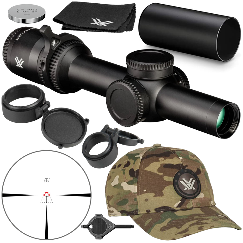 Vortex Optics Strike Eagle 1-10x24 FFP EBR-8 BDC (MOA) Reticle 30mm Tube Riflescope