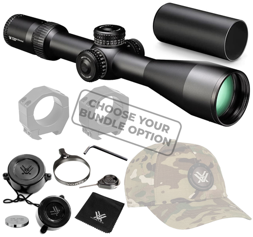 Vortex Optics Strike Eagle 5-25x56 FFP EBR-7C (MOA) Reticle Riflescope with Wearable4U Bundle