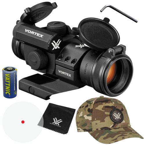 Vortex Optics Strikefire II 4 MOA Red Dot Sight with Vortex Optics Free Hat Bundle