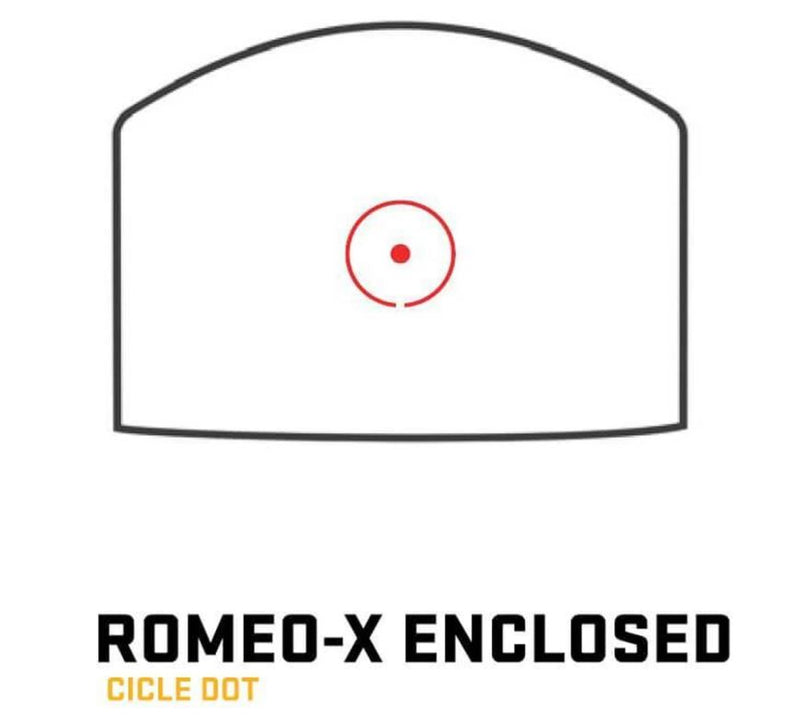 Sig Sauer ROMEO-X Reflex Sight, Enclosed, Pro Footprint, Circle Dot, FDE (SORX1302)