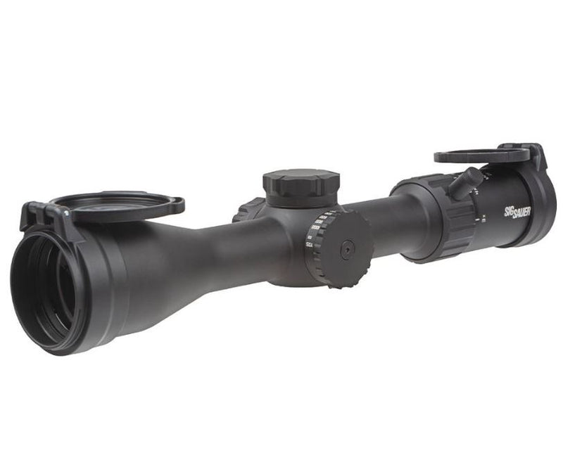 Sig Sauer WHISKEY4 Scope 3-12x44mm 30mm Tube SFP Quadplex Reticle (SOW43003)