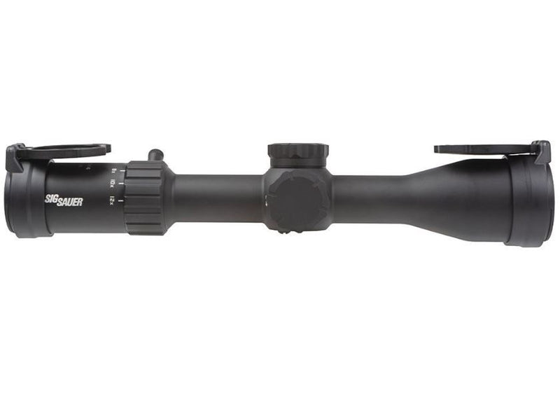 Sig Sauer WHISKEY4 Scope 3-12x44mm 30mm Tube SFP Quadplex Reticle (SOW43003)