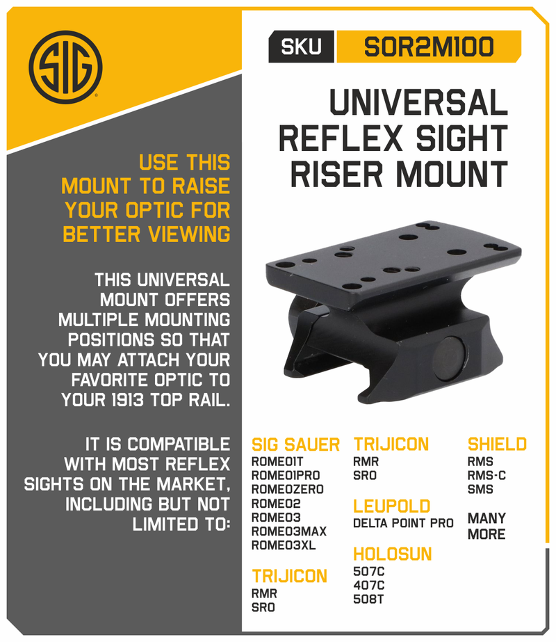 Sig Sauer Universal Reflex Sight Rider Mount
