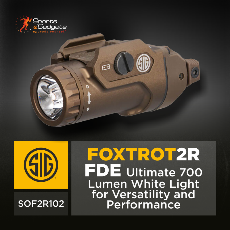 Sig Sauer FOXTROT2R FDE Ultimate 700 Lumen White Light for Versatility and Performance (SOF2R102)