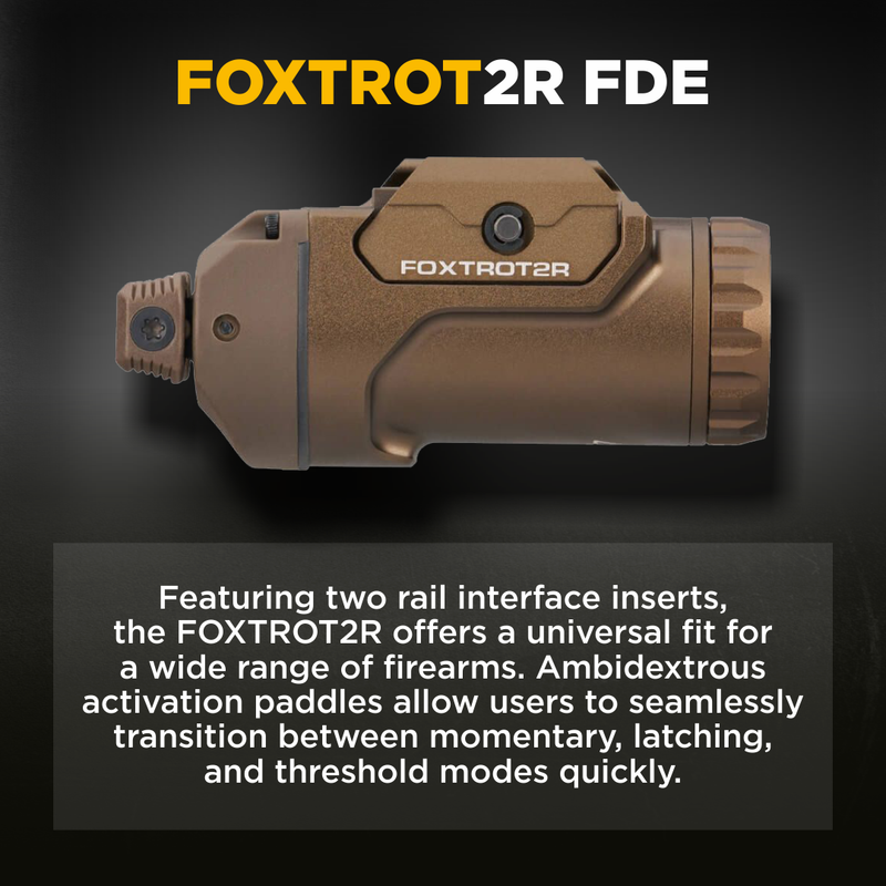 Sig Sauer FOXTROT2R FDE Ultimate 700 Lumen White Light for Versatility and Performance (SOF2R102)