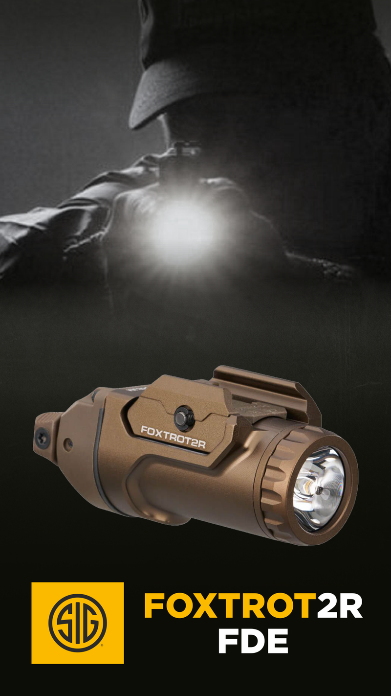 Sig Sauer FOXTROT2R FDE Ultimate 700 Lumen White Light for Versatility and Performance (SOF2R102)