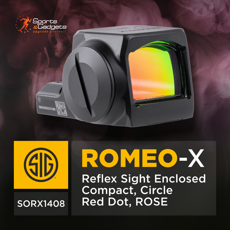 Sig Sauer ROMEO-X Reflex Sight Enclosed Compact, Circle Red Dot, ROSE (SORX1408)