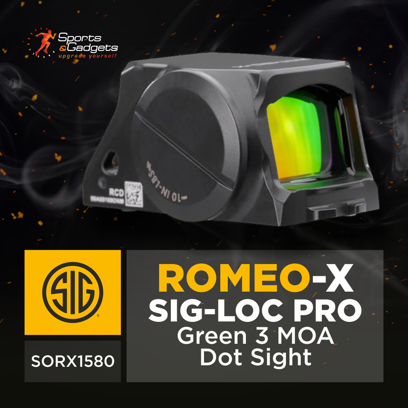 Sig Sauer ROMEO-X SIG-LOC PRO Green 3 MOA Dot Sight (SORX1580)