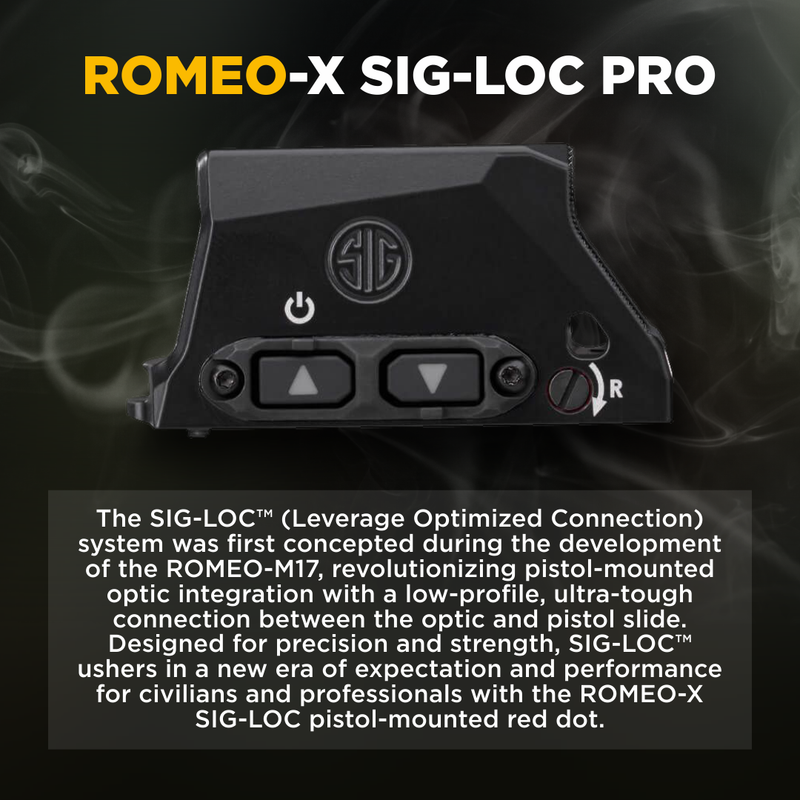 Sig Sauer ROMEO-X SIG-LOC PRO Green 6 MOA Dot Sight (SORX1590)