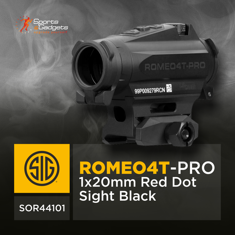 Sig Sauer ROMEO4T-PRO 1x20MM Red Dot Sight Black (SOR44101)