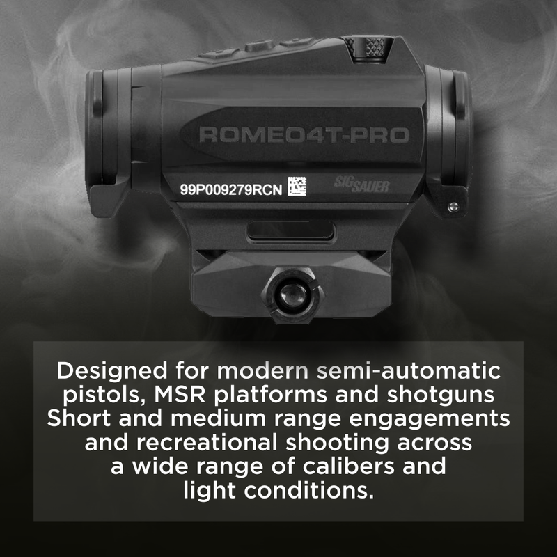 Sig Sauer ROMEO4T-PRO 1x20MM Red Dot Sight Black (SOR44101)