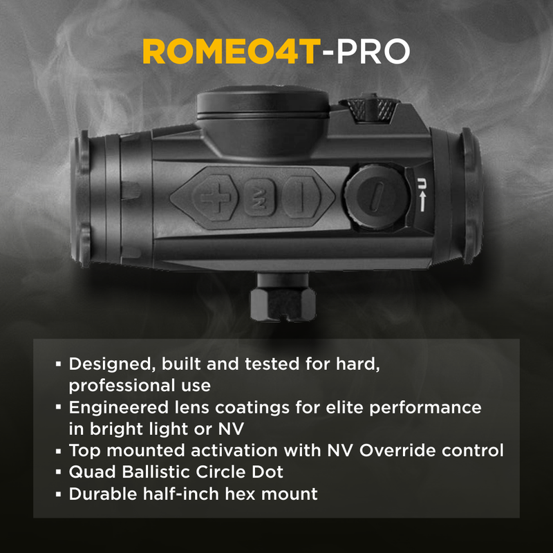 Sig Sauer ROMEO4T-PRO 1x20MM Red Dot Sight Black (SOR44101)