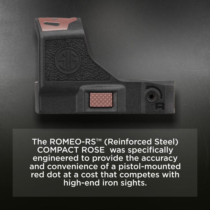 Sig Sauer Romeo-RS Compact Rose 3 MOA 1x Reinforced Steel Red Dot Sight (SOR02138)