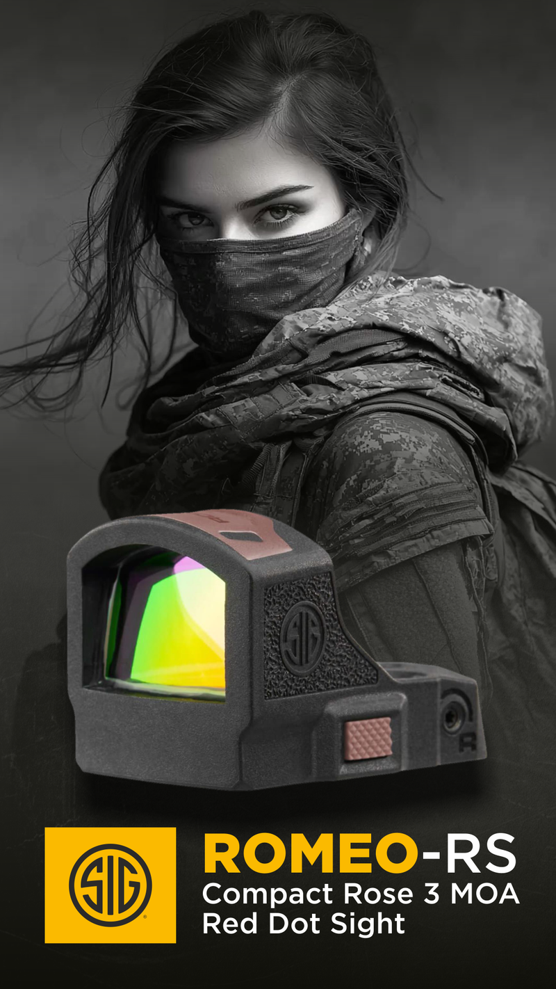 Sig Sauer Romeo-RS Compact Rose 3 MOA 1x Reinforced Steel Red Dot Sight (SOR02138)