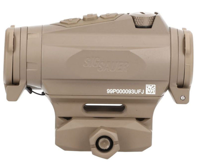 Sig Sauer Romeo4XT-PRO Red Dot Sight, Ballistic Circle Dot, 0.5 MOA ADJ, Hex Bolt Mount, Spacer, FDE (Sor44002)