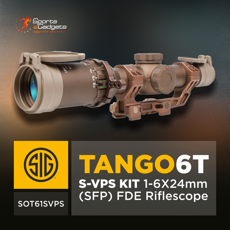 Sig Sauer TANGO6T S-VPS KIT 1-6X24mm (SFP) FDE Riflescope (SOT61SVPS)
