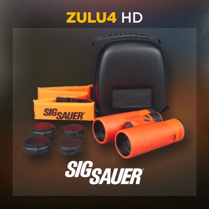 Sig Sauer ZULU4 HD 10x42mm Closed Bridge Orange Binocular with Case (SOZ40001OR)
