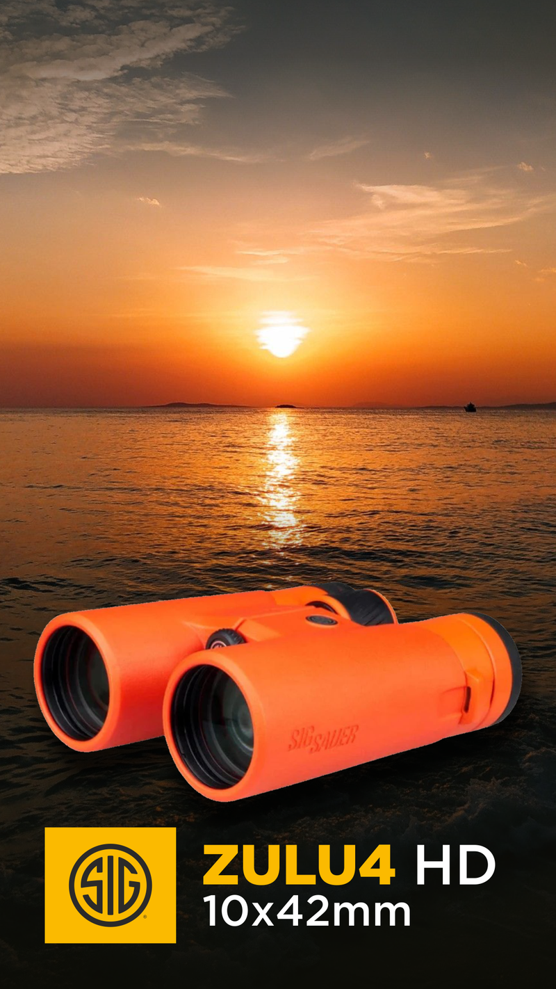 Sig Sauer ZULU4 HD 10x42mm Closed Bridge Orange Binocular with Case (SOZ40001OR)