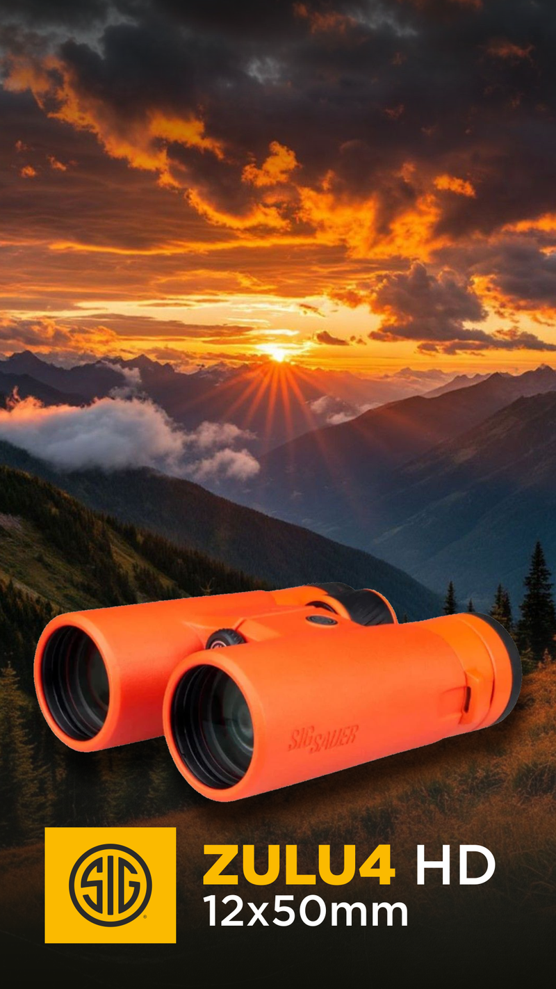 Sig Sauer ZULU4 HD 12x50mm Closed Bridge Orange Binocular (SOZ40002OR)