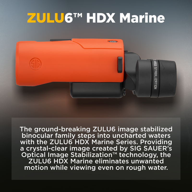 Sig Sauer ZULU6 HDX Marine 16X42mm Orange Binocular (SOZ6WP16M)