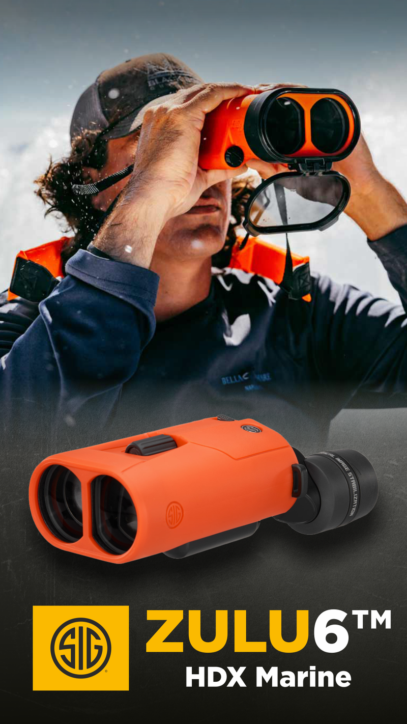 Sig Sauer ZULU6 HDX Marine 16X42mm Orange Binocular (SOZ6WP16M)