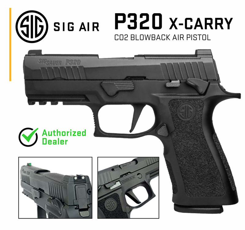 Sig Sauer P320 XCARRY CO2 .177 cal Semi-Auto Blowback Air Pistol (AIR-P320XCA-BB)