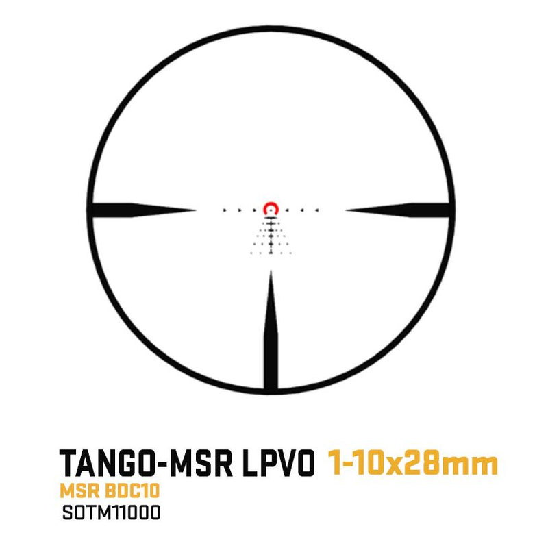 Sig Sauer TANGO MSR Scope 1-10x28mm FFP Illuminated MSR BDC10 Reticle (SOTM11000)