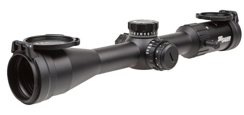 Sig Sauer WHISKEY4 4-16X44mm Exposed Zero Stop Illuminated (FFP) MOA Milling Hunter 2.0 Riflescope (SOW44002)