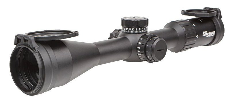 Sig Sauer WHISKEY4 4-16X44mm Exposed Zero Stop Illuminated (FFP) MOA Milling Hunter 2.0 Riflescope (SOW45002)