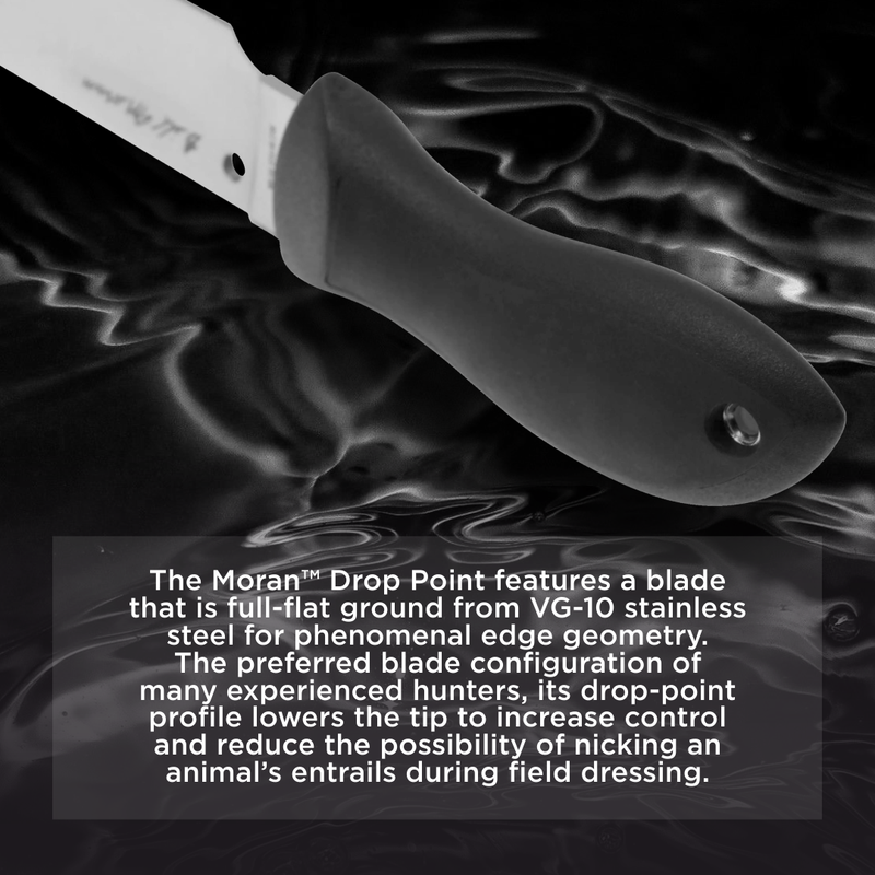 Spyderco Moran Drop Point 3.92" Fixed Blade Plain Edge Pocket Knife (FB02P)