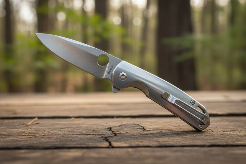 Spyderco UpTern 2.82" Plain Edge Folding Pocket Knife (C261P)