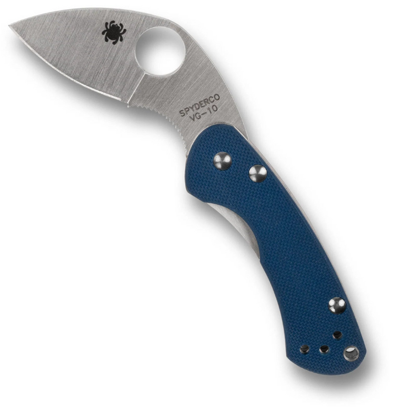 Spyderco Balance G-10 CPM SPY27 Sprint Run 1.98" Plain Edge Folding Pocket Knife (C141GPCBL)