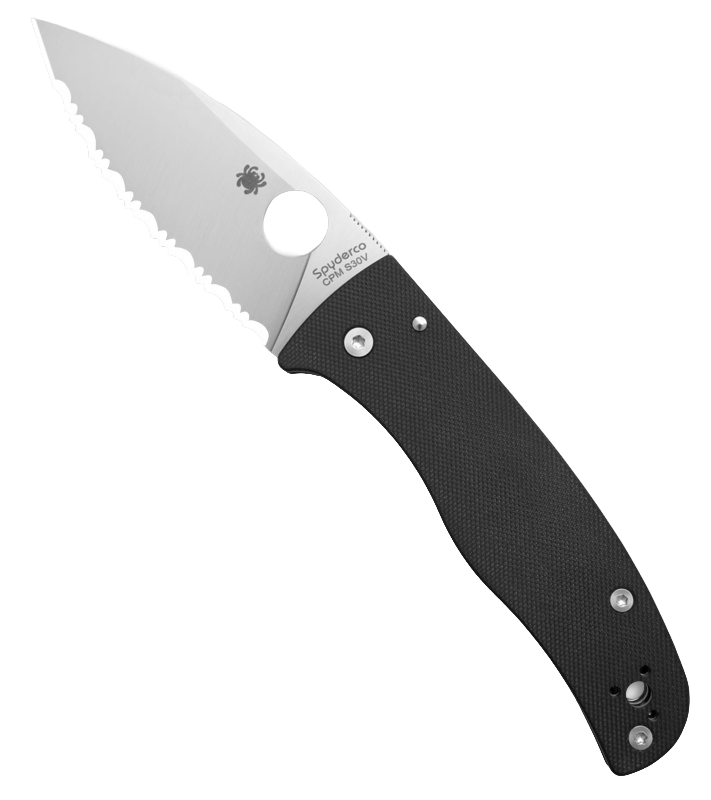 Spyderco Bodacious 3.63" CPM S30V SpyderEdge Folding Pocket Knife (C263GS)
