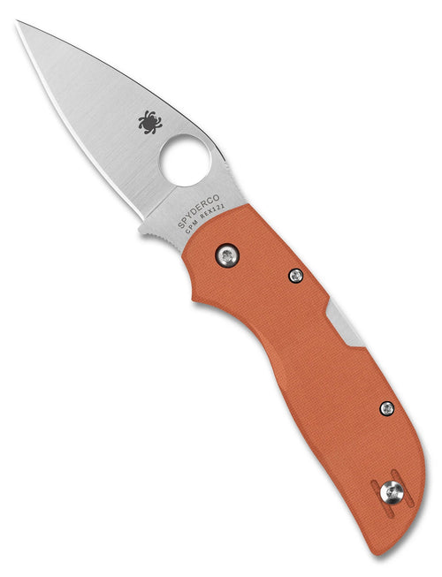 Spyderco Chaparral CPM REX 121 2.8" Plain Edge Folding Pocket Knife (C152GPBOR)