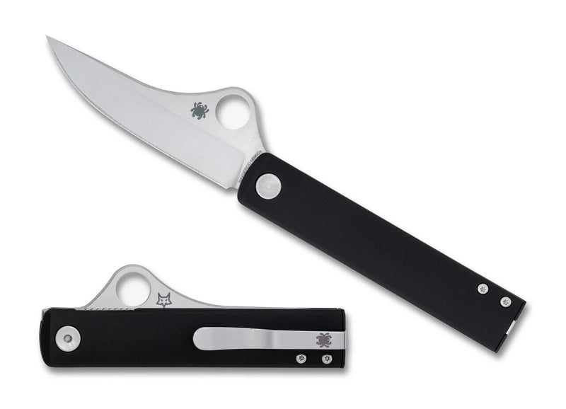 Spyderco Essenza 3.19" Plain Edge Folding Pocket Knife (C272ALBKP)