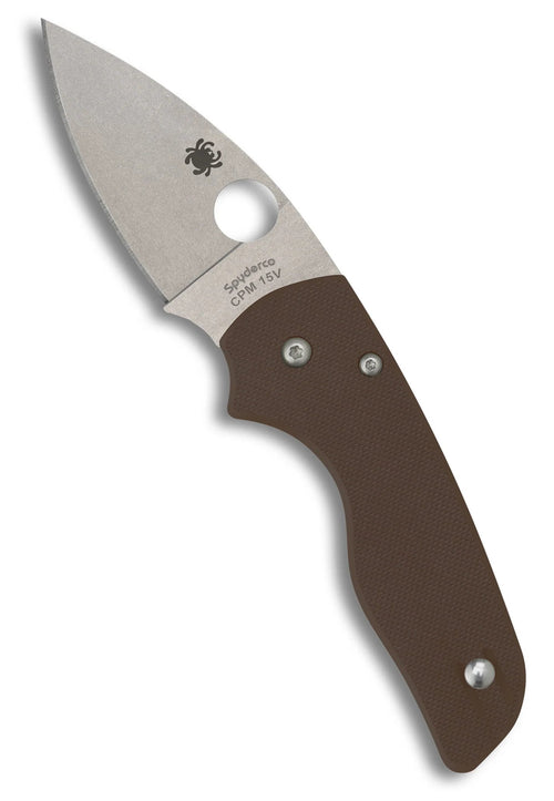 Spyderco Lil' Native Brown G-10 CPM 15V Sprint Run 2.42" Folding Pocket Knife (C230GPBN15V)