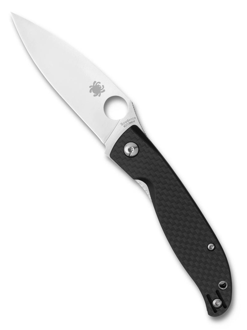 Spyderco Mantra 4 Carbon Fiber 3.34" Plain Edge Folding Pocket Knife (C274CFP)