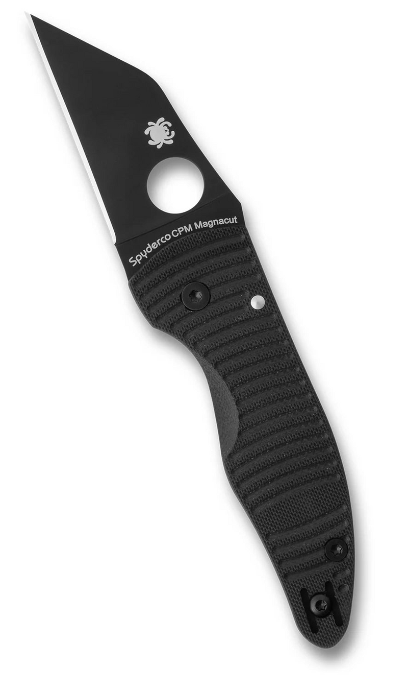 Spyderco MicroJimbo Salt 2.45" Plain Edge Folding Pocket Knife (C264GMCBKP)