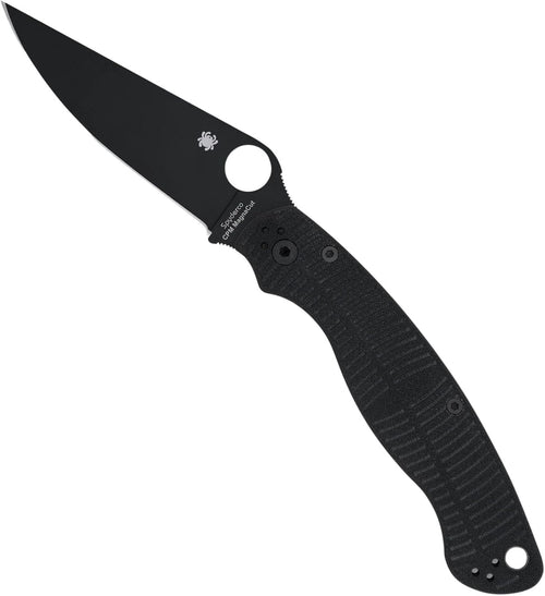 Spyderco Military 2 Salt CPM MagnaCut 4" Plain Edge Folding Pocket Knife (C36GMCBKP2)