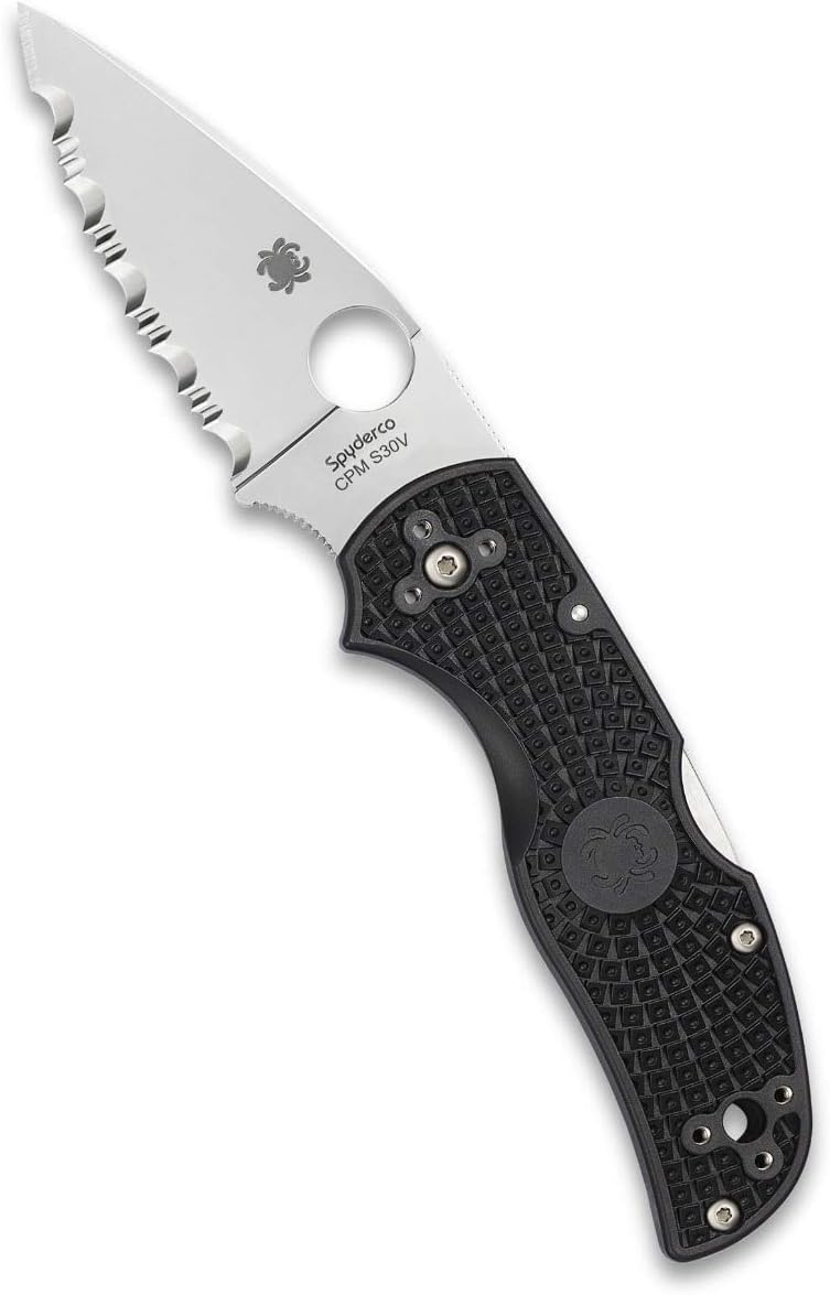 Spyderco Native 5 Lightweight 2.95" SpyderEdge Folding Pocket Knife (C41SBK5)