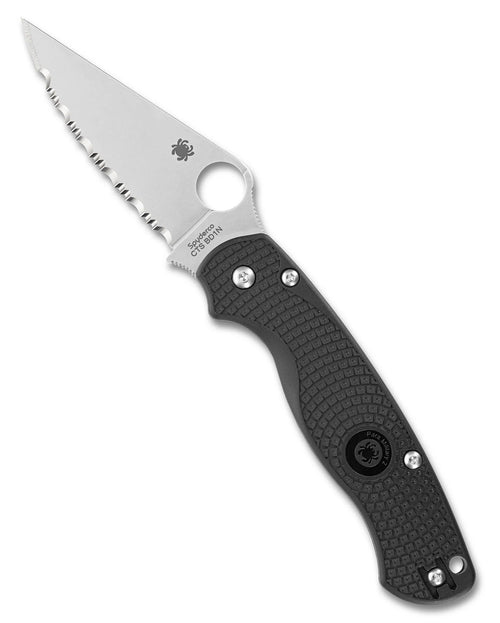 Spyderco Para Military 2 Lightweight 3.47" SpyderEdge Folding Pocket Knife (C81SBK2)