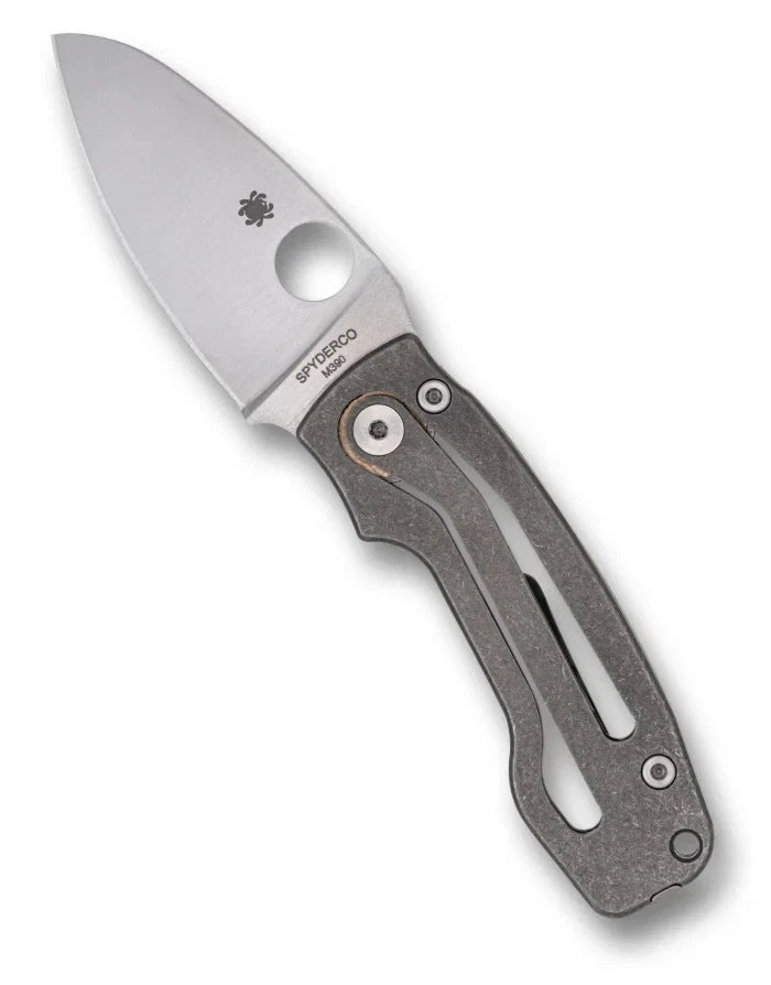 Spyderco Pits 2 Plain Edge 2.74" Folding Pocket Knife (C269TIP)