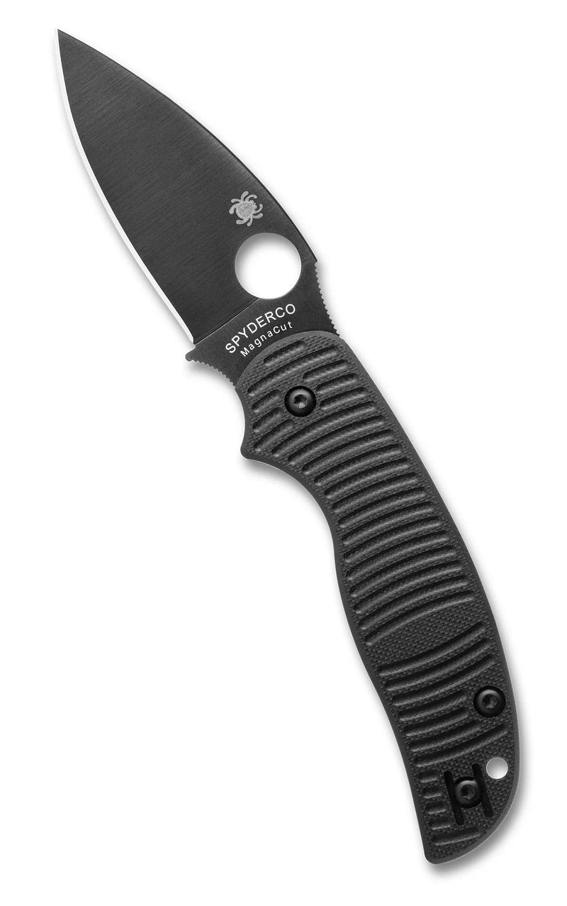 Spyderco Sage 5 Salt CPM MagnaCut Black 3" Plain Edge Folding Pocket Knife (C123GPBKMCBK)