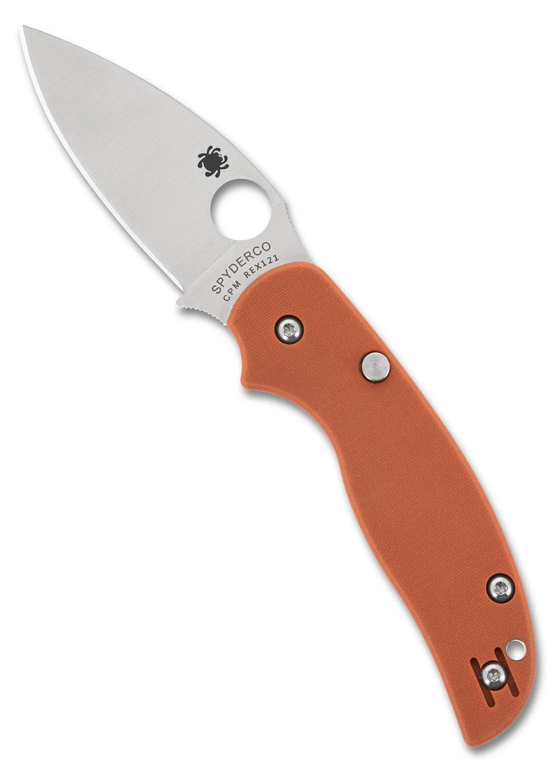
Spyderco Sage 6 CPM REX 121 Plain Edge 3" Folding Pocket Knife (C123GPBOR)