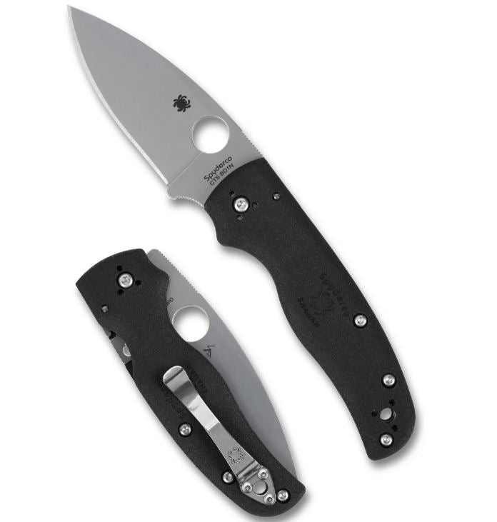 Spyderco Shaman Lightweight Folding Pocket Knife Folding Pocket Knife with 3.5" CTS BD1N Steel Blade and FRN Handle (C229SBK)