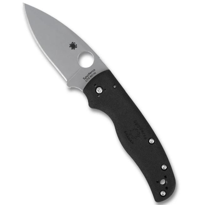 Spyderco Shaman Lightweight Folding Pocket Knife Folding Pocket Knife with 3.5" CTS BD1N Steel Blade and FRN Handle (C229SBK)